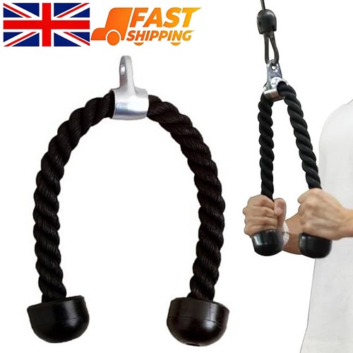 Bicep tricep rope pull - tricep, down