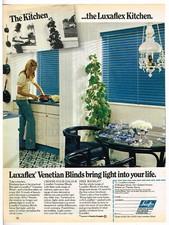 Luxaflex Venetian Blinds 1972 Full Page Magazine Ad Advert FC370