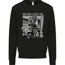 Teutonic Knight Never Give Up Crusader Gym Kids Sweatshirt Jumper