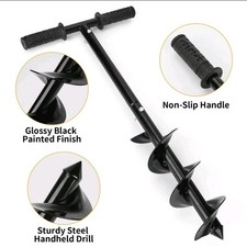 Manual Auger 60cm  Fence Post Hole, Planting Soil Digger Hand Drill Tool