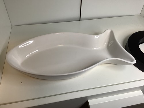 Large ceramic fish shaped - large., ceramic.