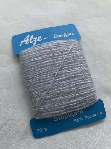 Silver light grey darning - darning, wool