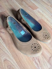 ?Merrell Womens Size 7 Leather Slip-On Ballet  Flat barefoot vibram 