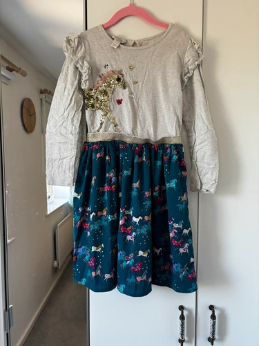 Monsoon girls unicorn dress - girls,