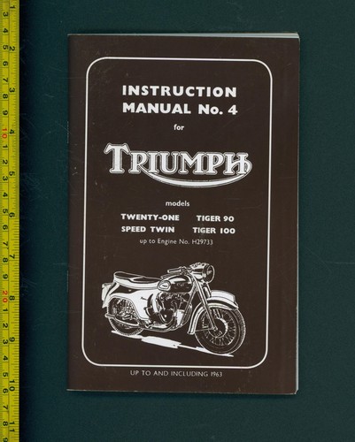 Triumph instruction manual 3ta - triumph,