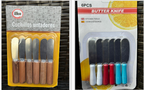 Butter knife cheese cream jam - butter,