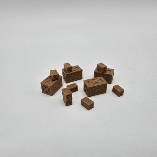 Scale shipping crates - 1/87, ho