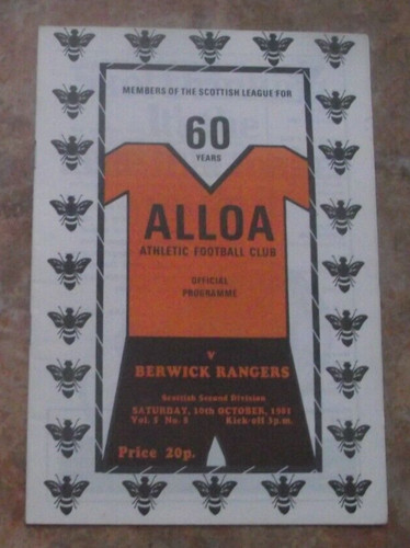 1981 alloa athletic - (oct),