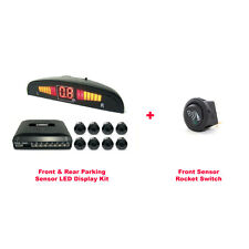 CISBO PARKING REVERSING FRONT AND REAR  8 SENSORS LED DISPLAY SYSTEM with SWITCH