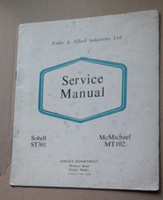 Sobell Radio Model T301,McMichael MT102 Service Manual