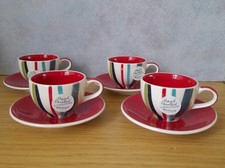 Whittard of Chelsea Striped Espresso  Set - With Box..