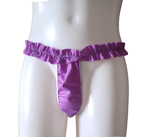 Frilly latex panties - frilly, rubber