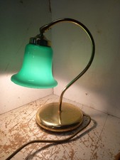 Vintage Desk Lamp In Bankers Lamp Green.