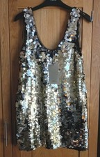 Zara Large Silver-Gold  Sequin