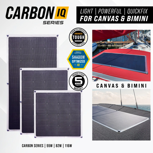 Sunbeam carbon 82w solar panel - solar,