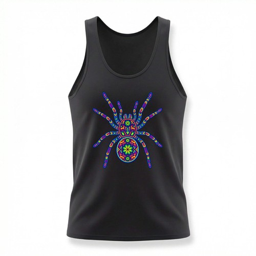 Huichol tarantula tank top - tank,