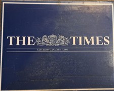 The Times Newspaper. Saturday 1st January 2000 Millenium Edition