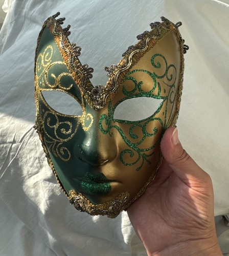 Venetian mask hand printed - venetian,