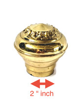 PUSH ON solid Brass BED KNOB