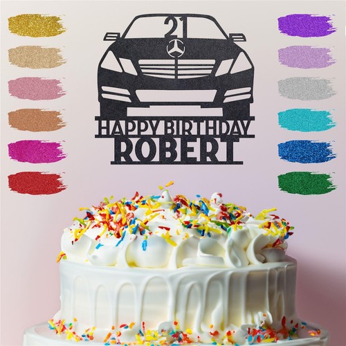 Personalised mercedes car cake - personalised,