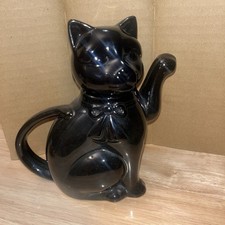 French Antique Black Cat