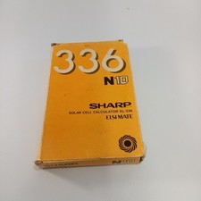 Sharp Vintage Elsi Mate Solar Cell Calculator EL-336 (N10) Working In Box VGC