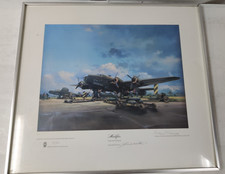 Halifax Friday 13th Bombing Up Signed Frank Wootton & Marshal A. Harris WW2