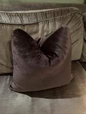 Laura Ashley Large Square Amethyst Velvet  Nigella Feather Pad Luxury Cushion 50