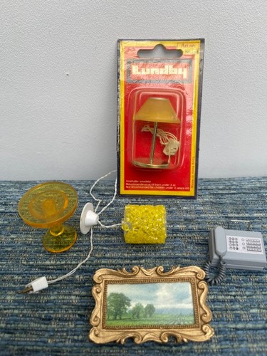 Vintage lundby yellow light - yellow,