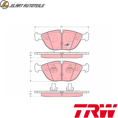 Brake pad set disc - pad,