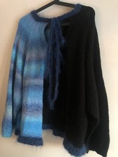 Hand knit handmade mohair