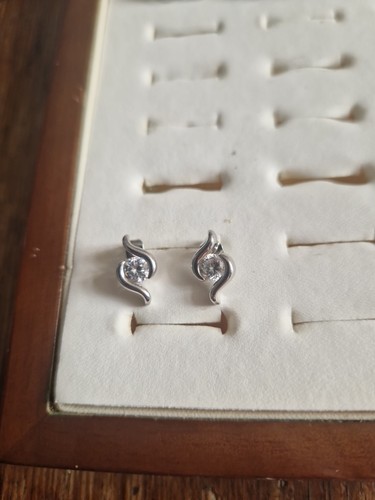 Womens silver plated - silver, stud