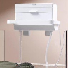 Overflow Box for Aquarium Drip Tray USB Silent Top Mount Fish Tank Accessory