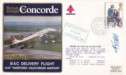 Concorde bac delivery - delivery, flight
