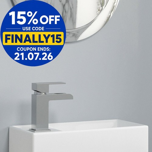 Bathroom basin white single - bathroom,