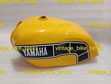 Fit For Yamaha Rd350lc Yellow Painted Steel Petrol Fuel Tank 1980 To 1981 Model