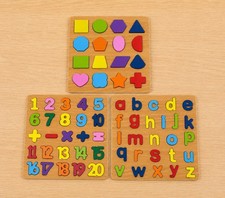 Montessori Wooden Puzzle Set
