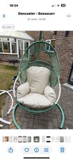 Outsunny Rattan Egg Chair Chair with Cushion - Gray