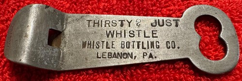 Old whistle soda bottle - soda,