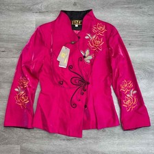 Embroidered Peony Silk