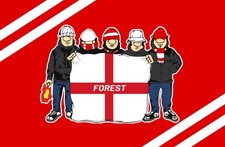 Nottingham Forest Stickers X 27 | Hooligan flag