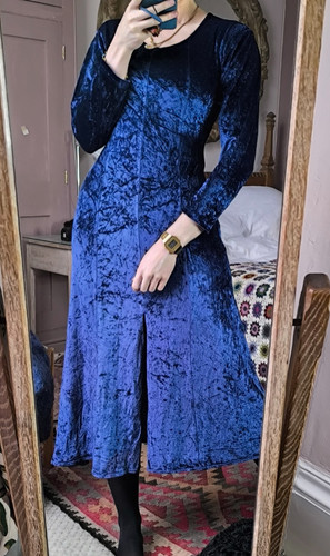 Vintage blue sapphire - blue,