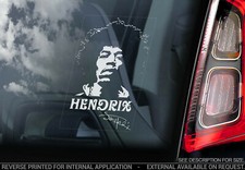 Jimi Hendrix Car Sticker -