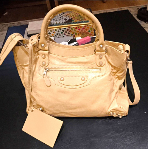 Balenciaga beige leather - balenciaga,