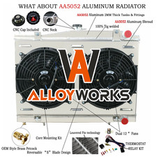 3 Row Radiator + Shroud Fan