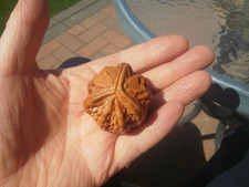 Carved wood netsuke large