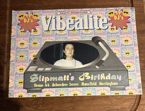 Rave flyer vibealite slipmatts - rave,