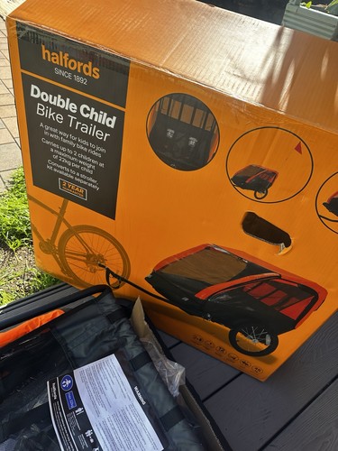 Halfords double child bike - double,