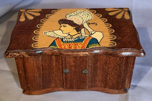 Vintage french pyrography - vintage,