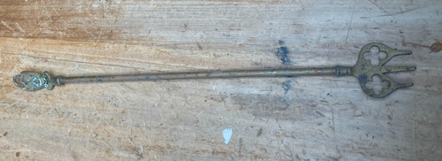 Vintage brass toasting fork - vintage,